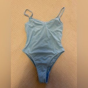 Velvet one piece swim suit.